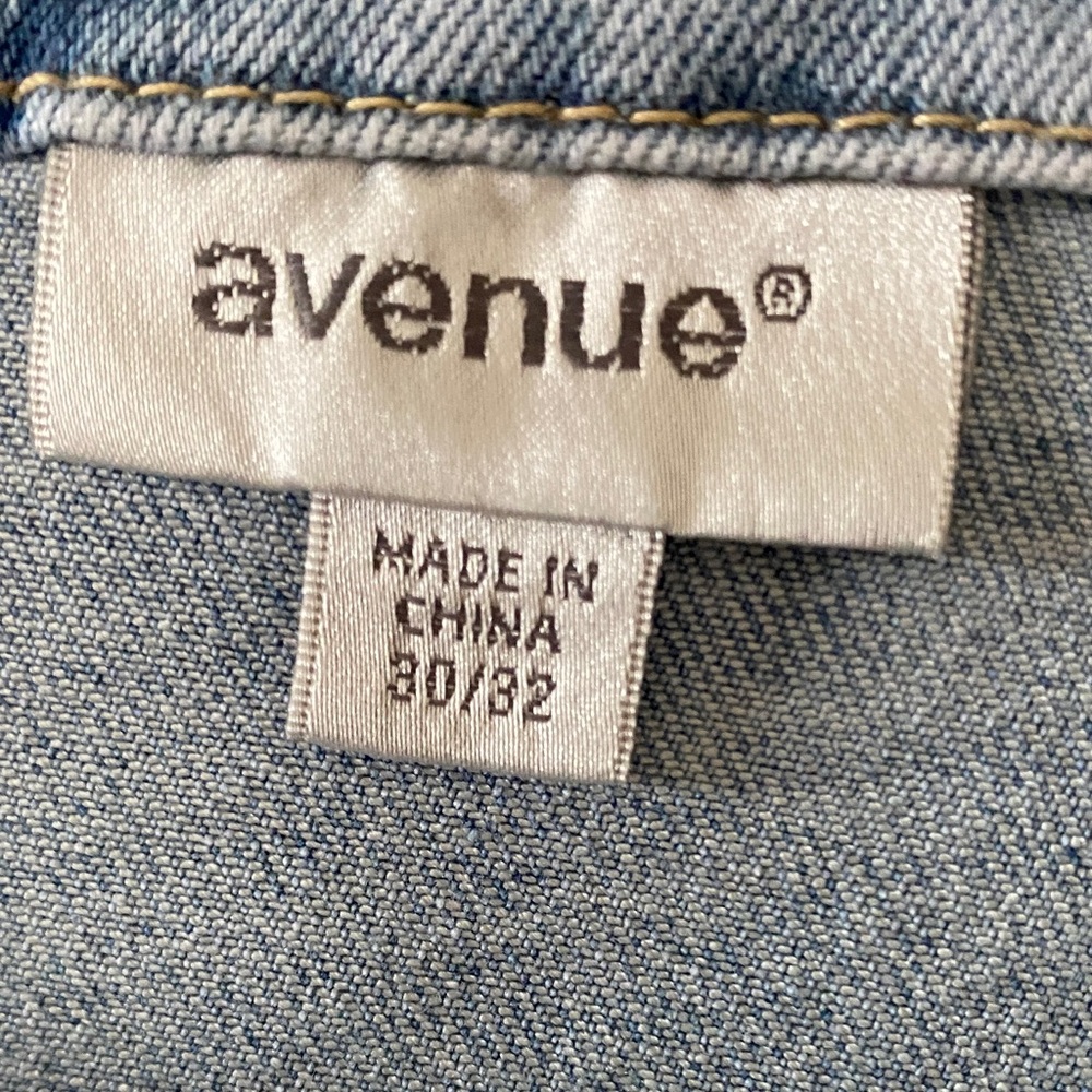 Avenue Light Blue Denim Jean Jacket - Picture 2 of 9